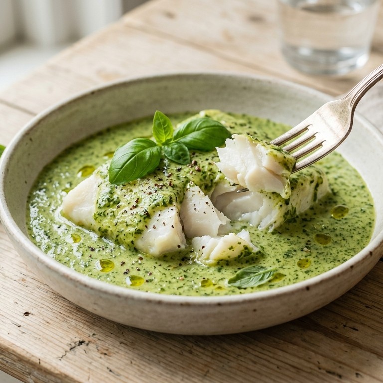 Kabeljauwfilet in basilicumsaus recept