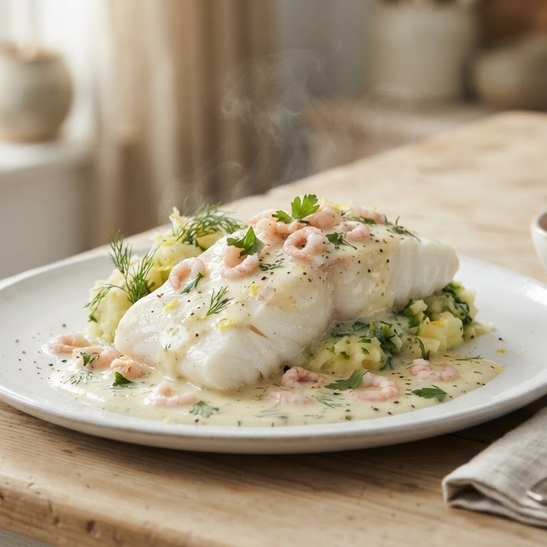 Kabeljauwfilet met fris-romige citroensaus recept
