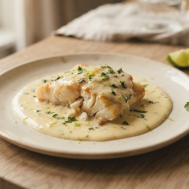 Kabeljauwfilet met roomsaus recept