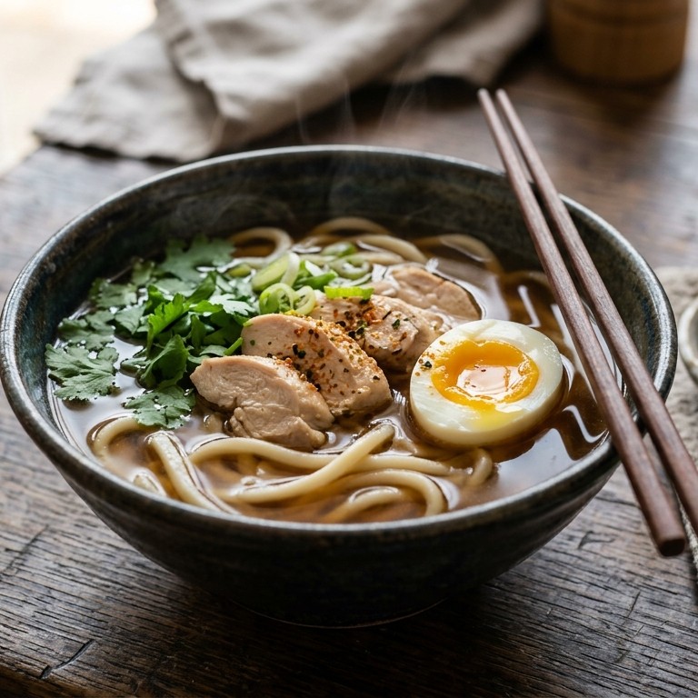 Kake-Jiru (Tarwe-mie soep) recept
