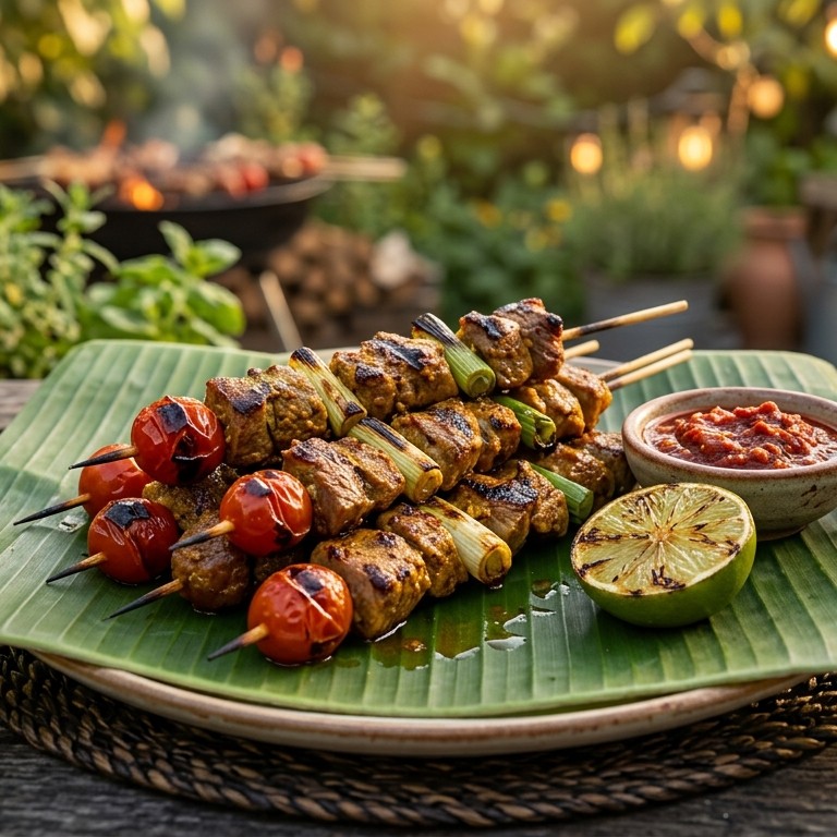 Kaki Dari Anak Domba Dengan Boemboe Halus (Lamsboutspiesen met fijne kruiden) recept