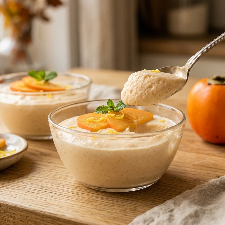 Kaki-yoghurtmousse recept