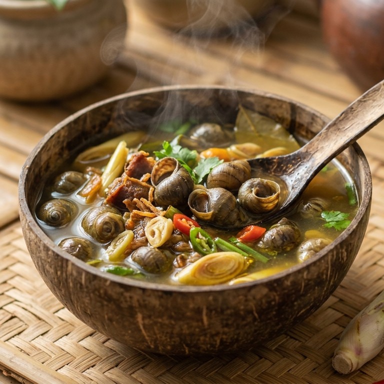 Kakul mekuah (slakken in bouillon) recept