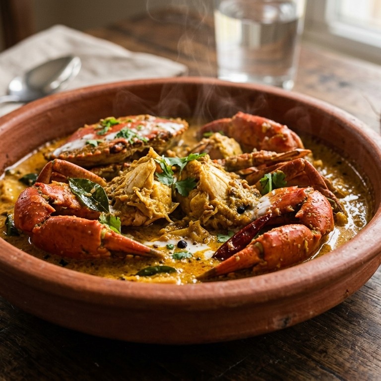 Kaleacha kari (Krab curry) recept