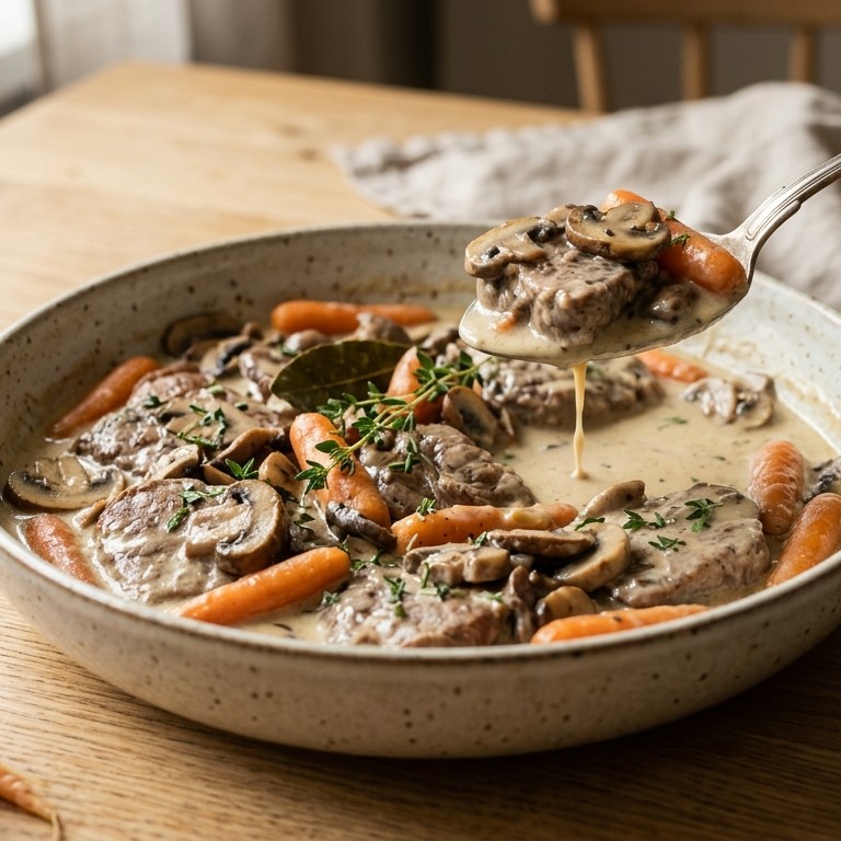 Kalfslappen met roomsaus recept