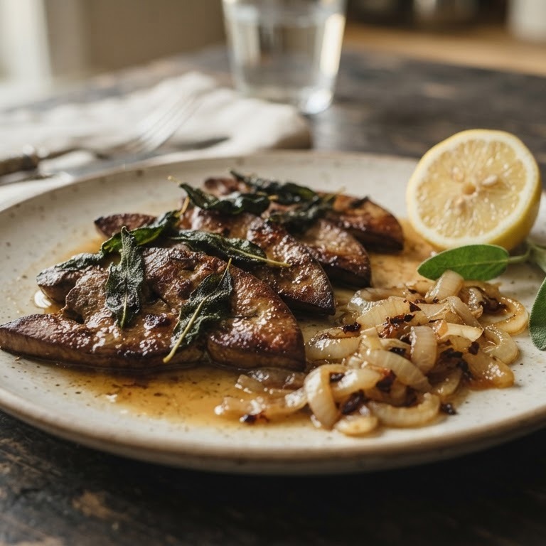Kalfslever met salie recept