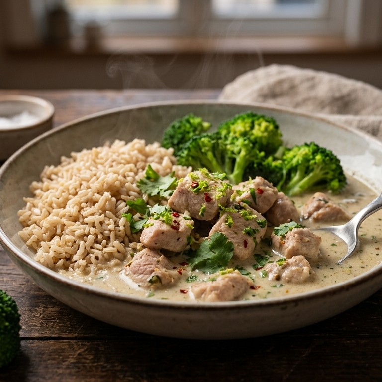 Kalkoen in limoen-kokossaus recept