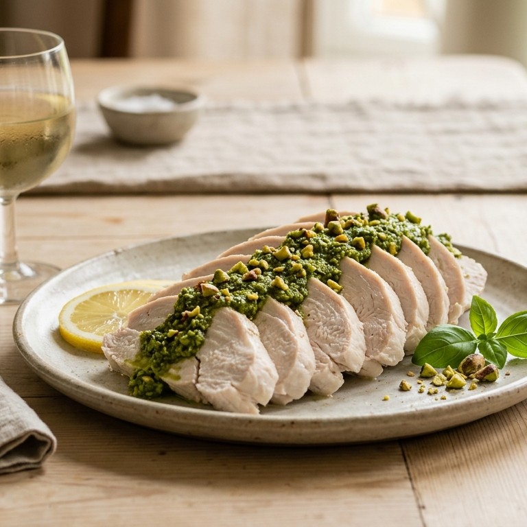 Kalkoen met pistache-pesto recept