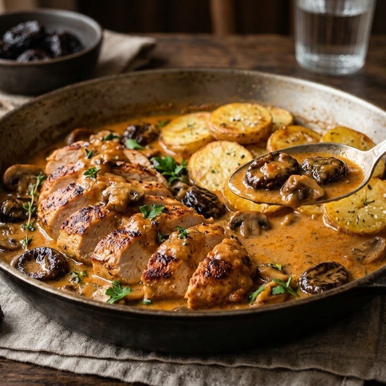 Kalkoen met pruimen recept