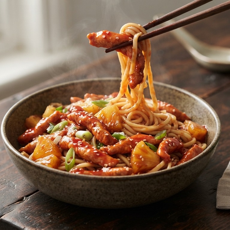 Kalkoenreepjes in zoetzure saus recept