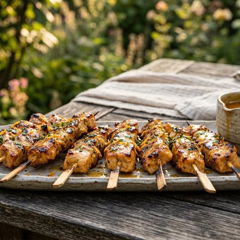 kalkoensaté spiesjes recept