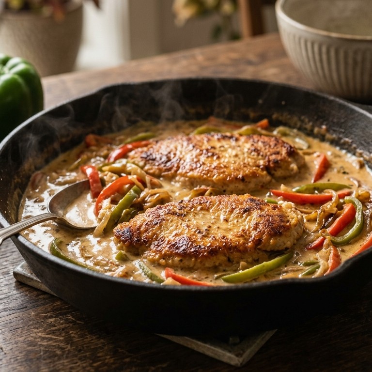 Kalkoenschnitzels met paprikasaus recept