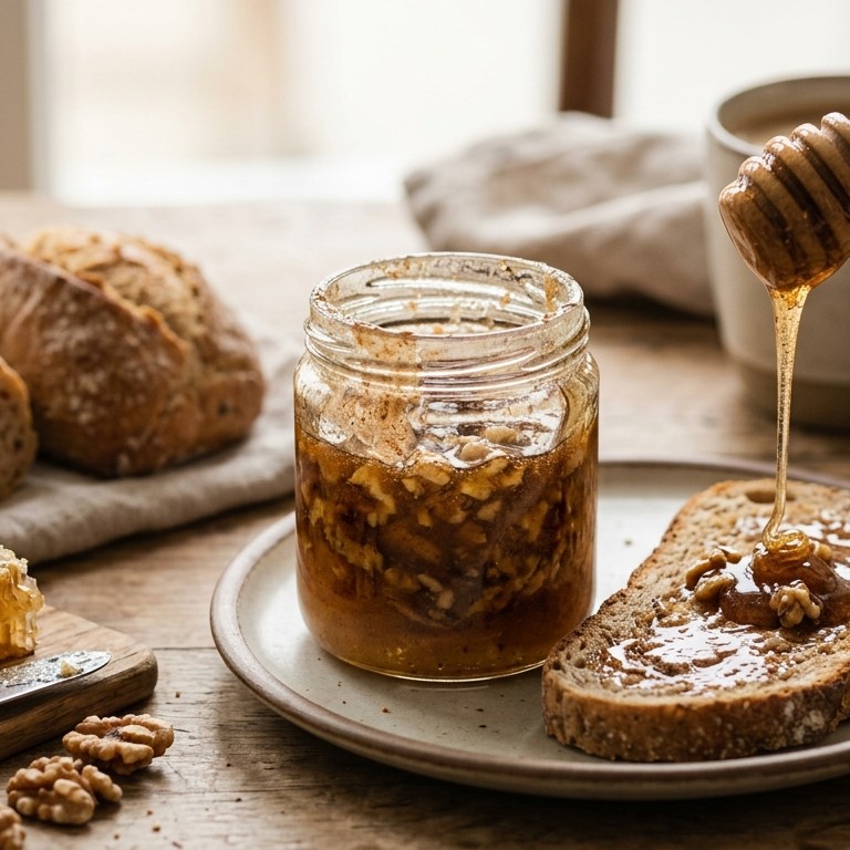 Kaneel-honingbeleg met walnoten recept