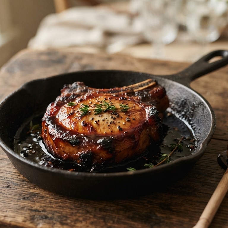 Karbonade met tijm en balsamico recept