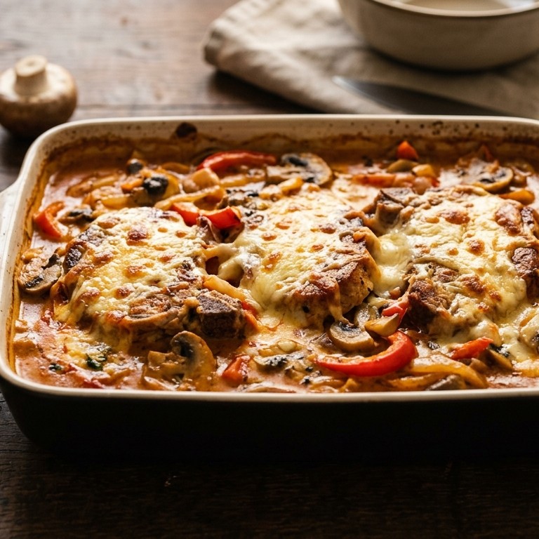 Karbonadeschotel met paprikaroom recept