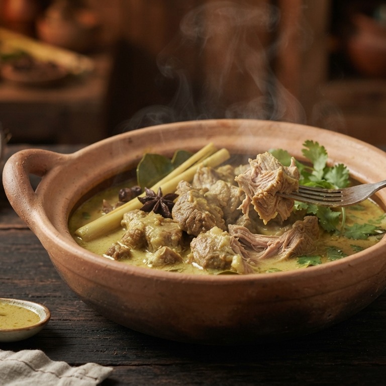 Kare kambing (licht gekruid geitenvlees) recept