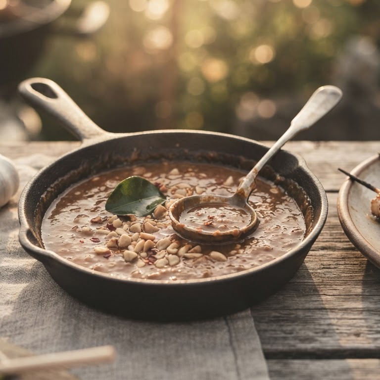 Katjangsaus voor de BBQ recept