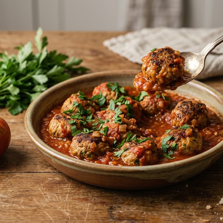 Keftedes in tomatensaus recept