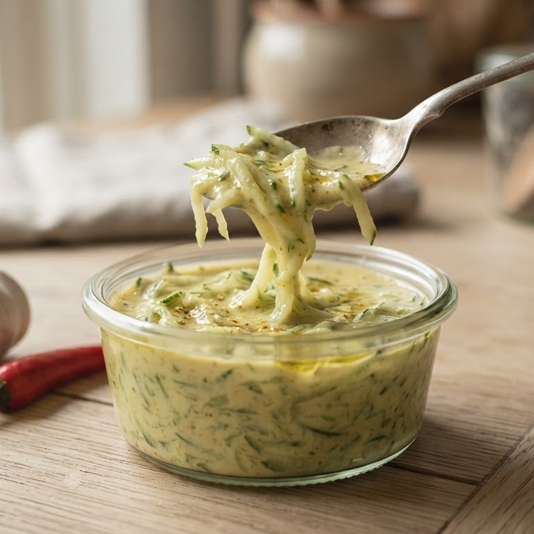 Kerrie-komkommersaus recept