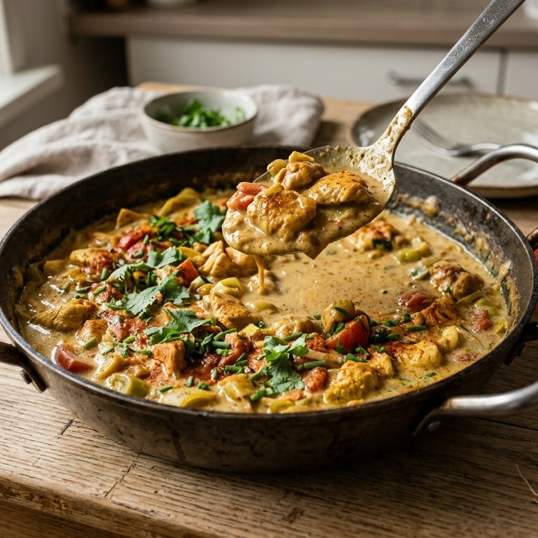 Kerriekalkoen recept