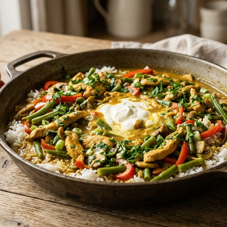 Kerriepannetje recept
