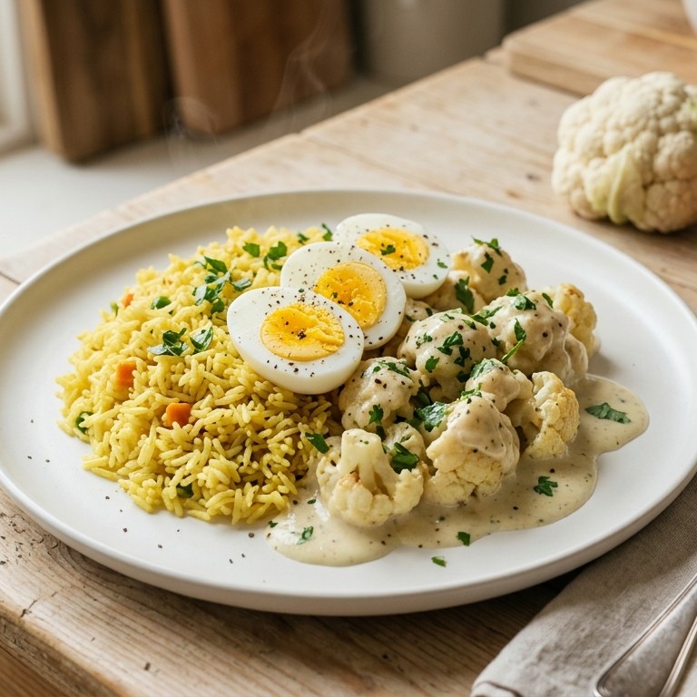 Kerrierijst met bloemkool recept