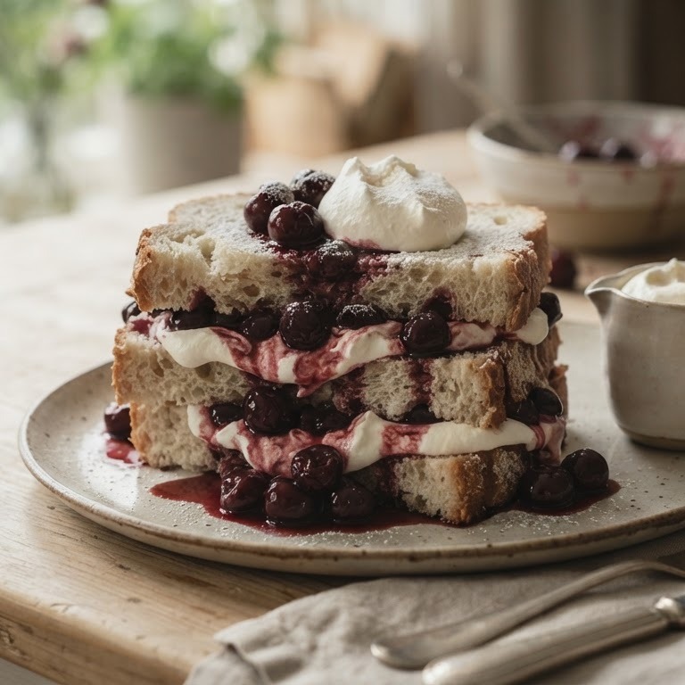 Kersenbrood met room recept