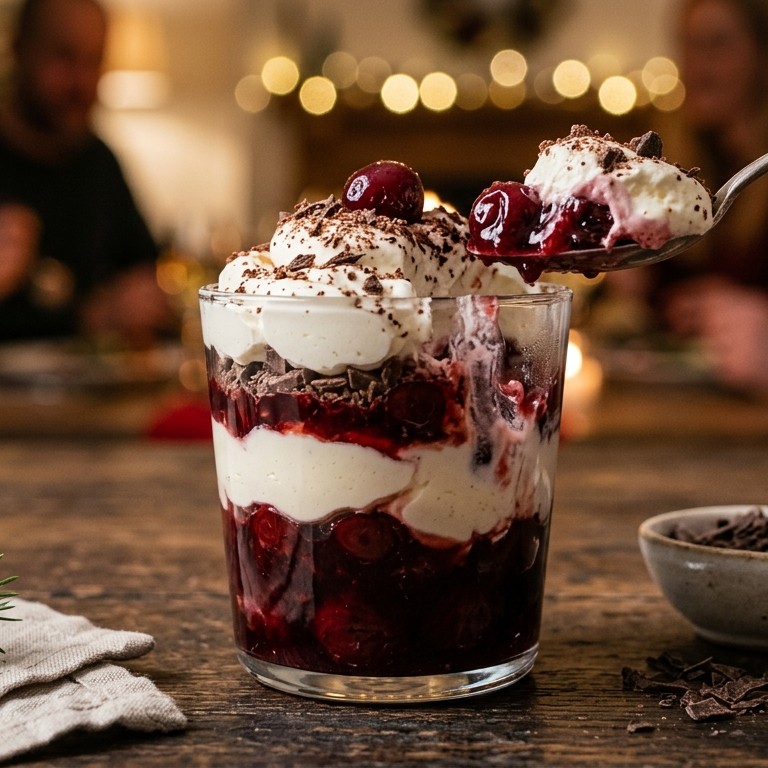Kersenchocoladedessert recept
