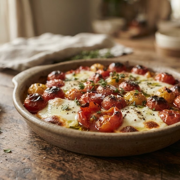 Kerstomaten met mozzarella recept