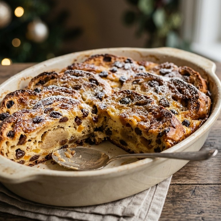 Kerststol- broodpudding recept