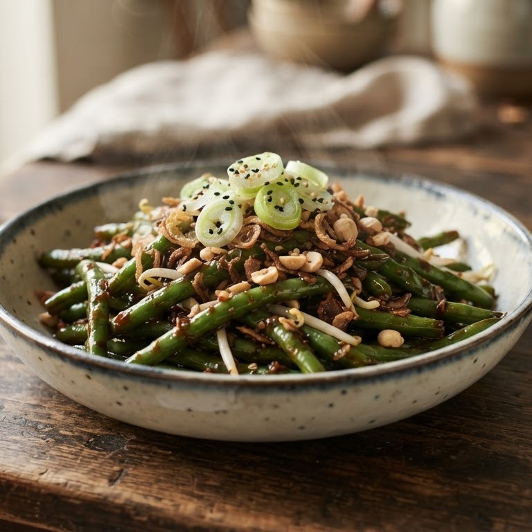 Ketjap Booncis (sperziebonen in ketjapsaus) recept