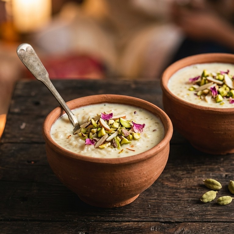 Kheer (romige rijstpudding) recept