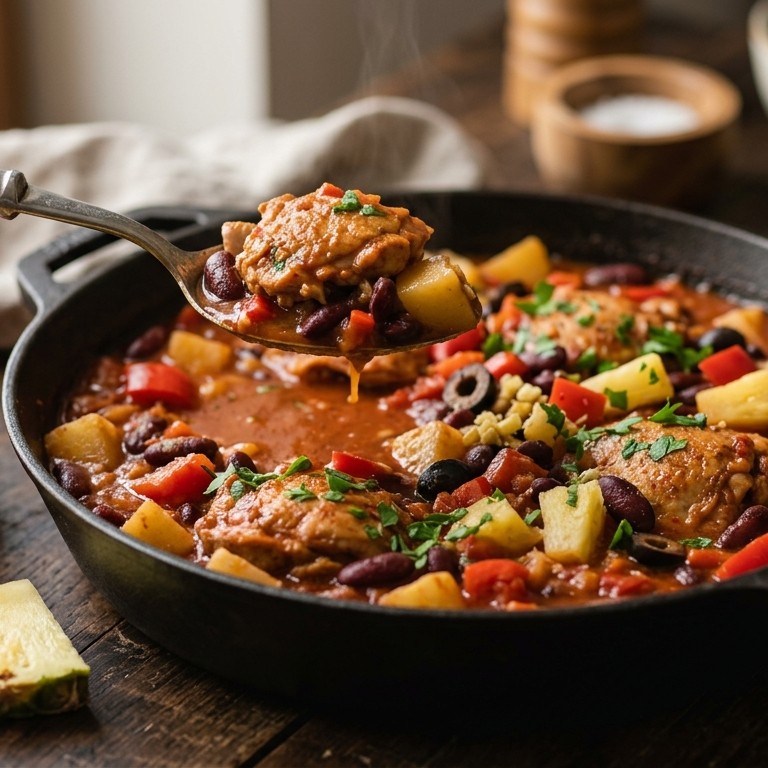 Kidneybonenschotel met kip recept