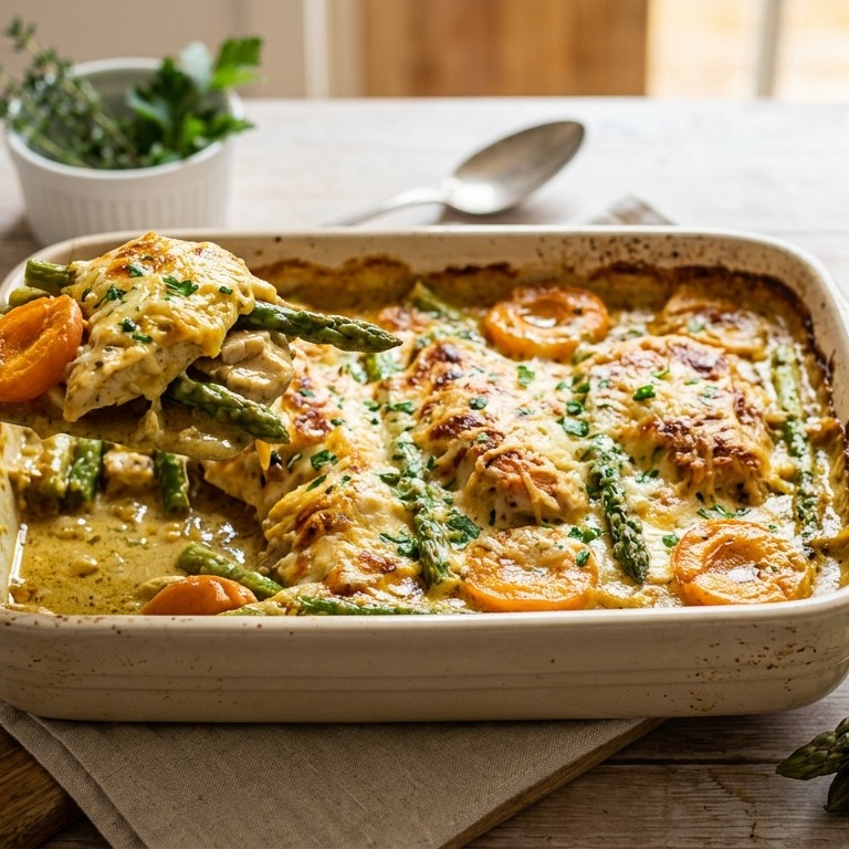 Kip-aspergegratin recept