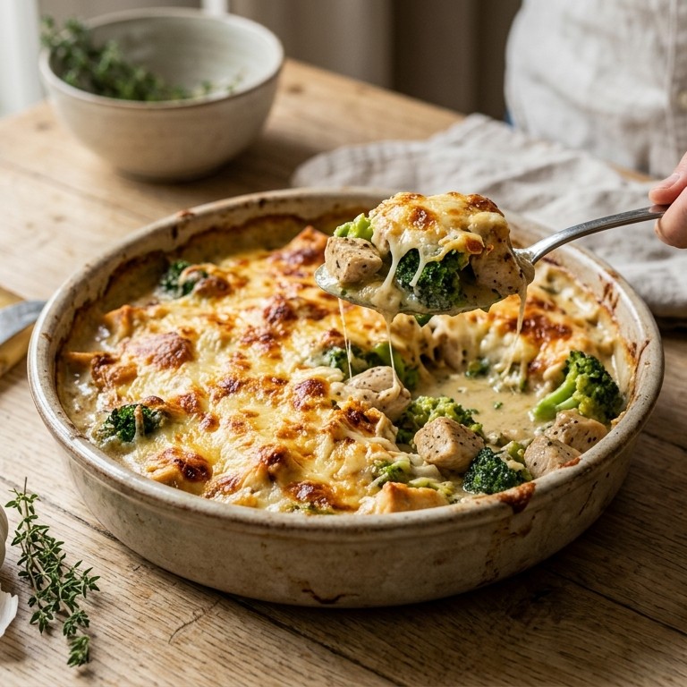 Kip/broccolischotel recept