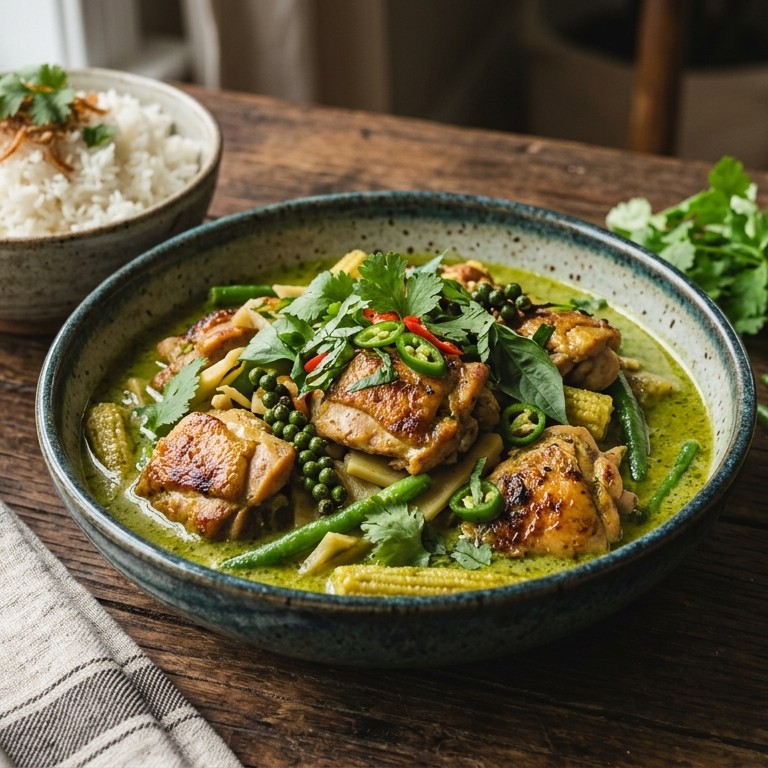 Kip curry in kruidensaus recept