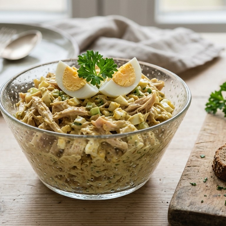 Kip curry salade ( koud ) recept