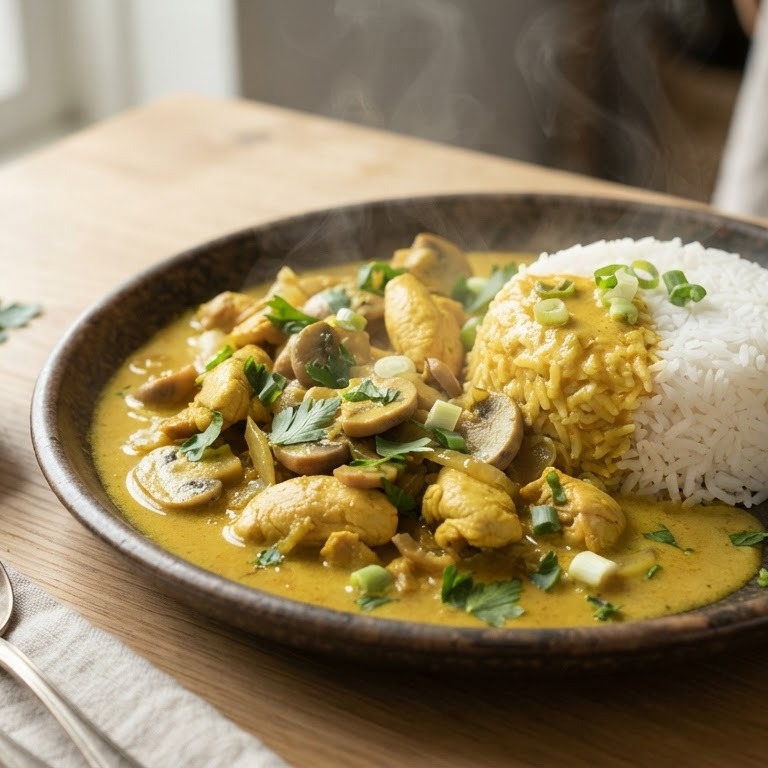 Kip- Herrie ( kerrie ) met rijst recept