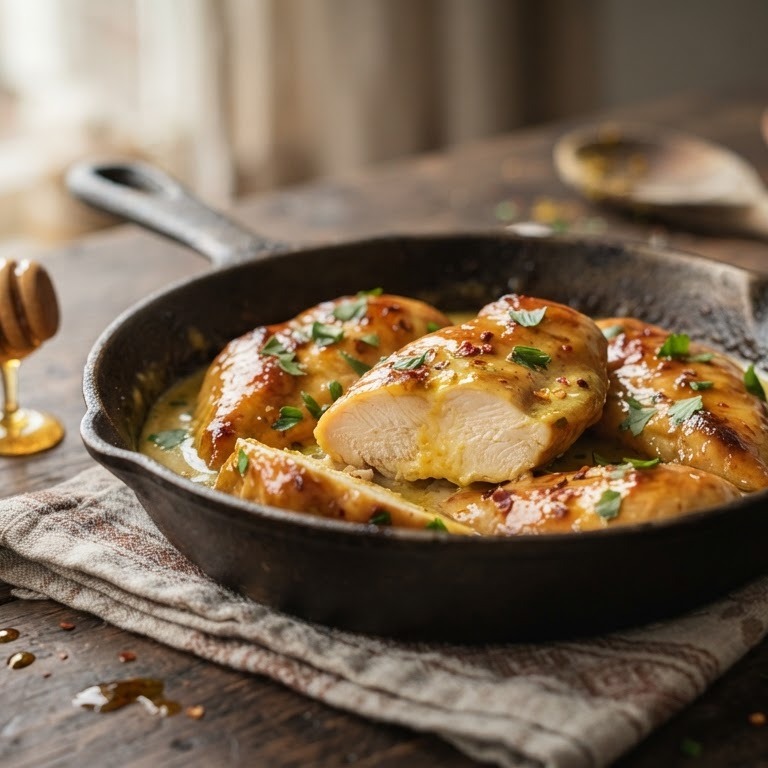 Kip honing-kerrie recept