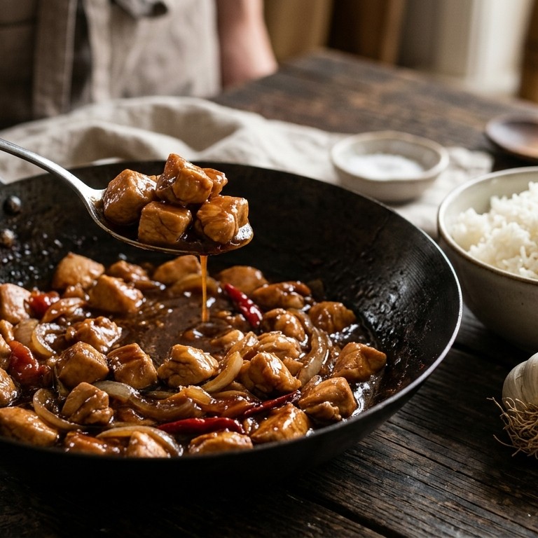 Kip in ketjapsaus recept