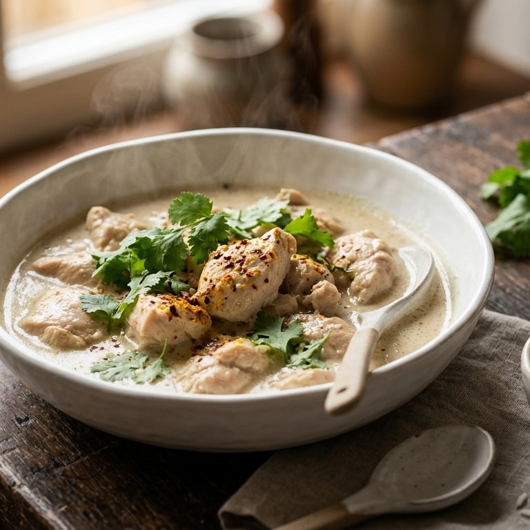 Kip in kokossaus recept