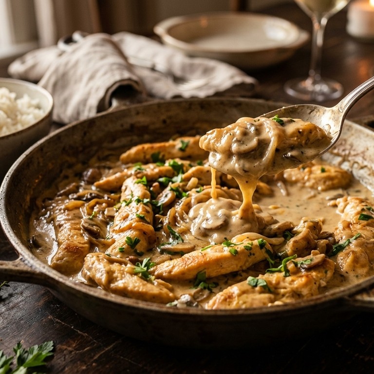 Kip in roomsaus recept