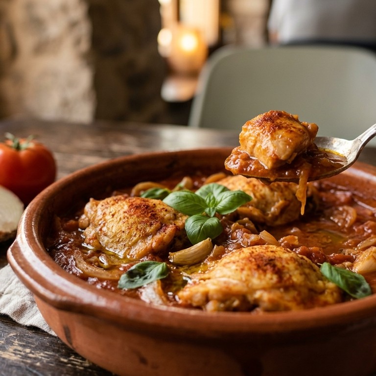 Kip in tomatensaus á lá Toscana recept