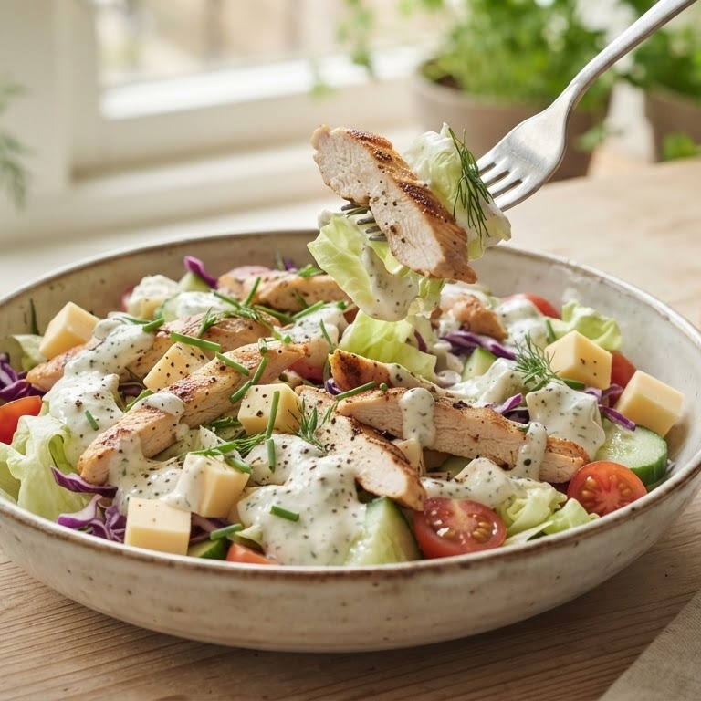 kip-kaas salade recept