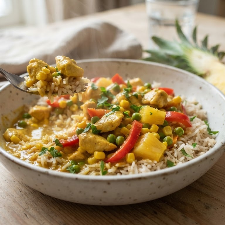 Kip kerrie met rijst recept