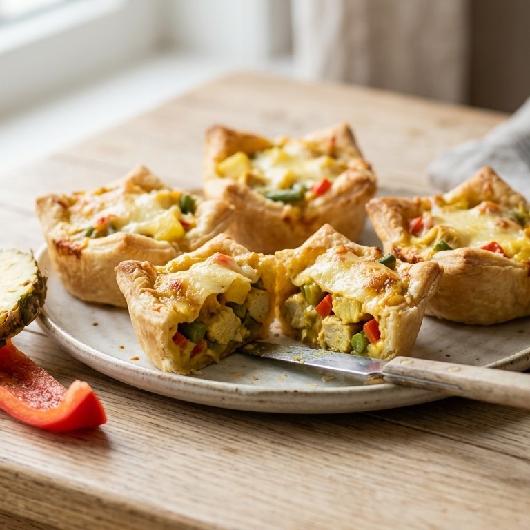 Kip kerrie taartje recept