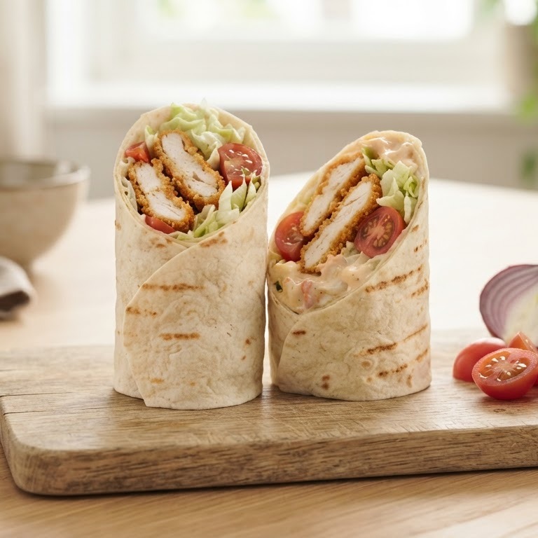 Kip krokant wraps recept