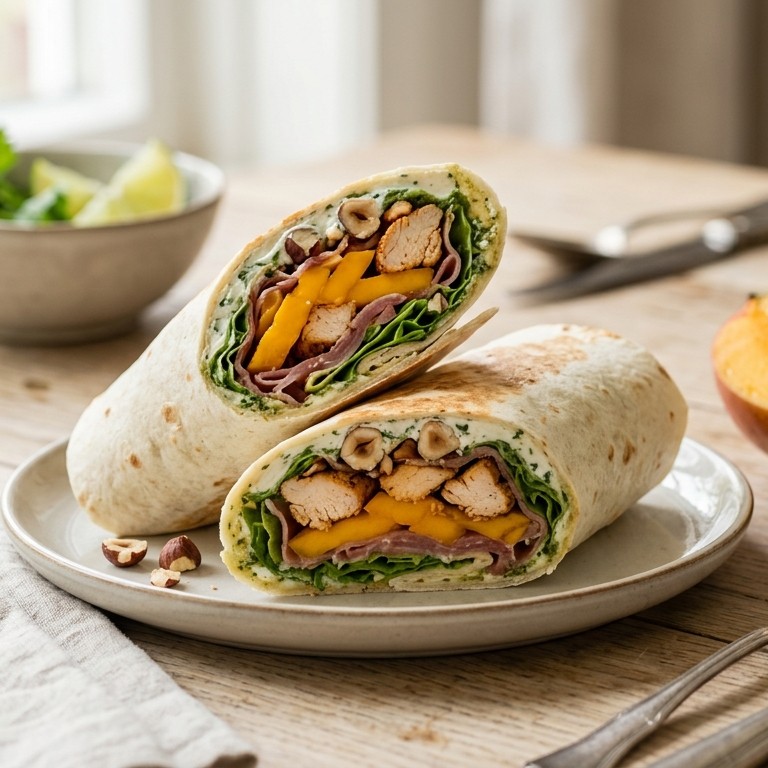 Kip- mangowrap recept