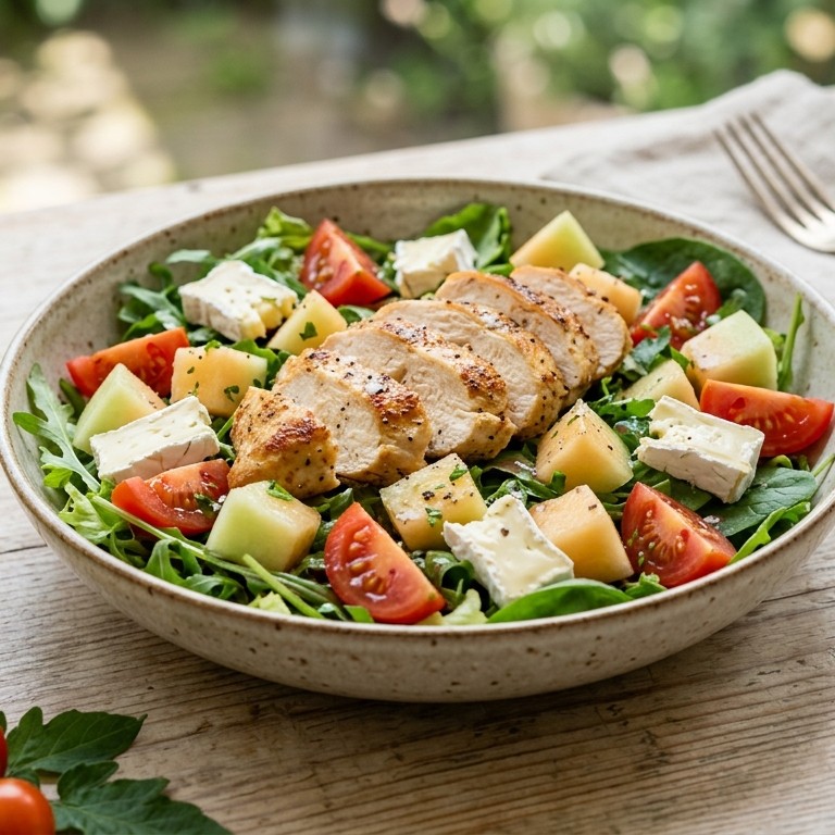 Kip meloen salade recept