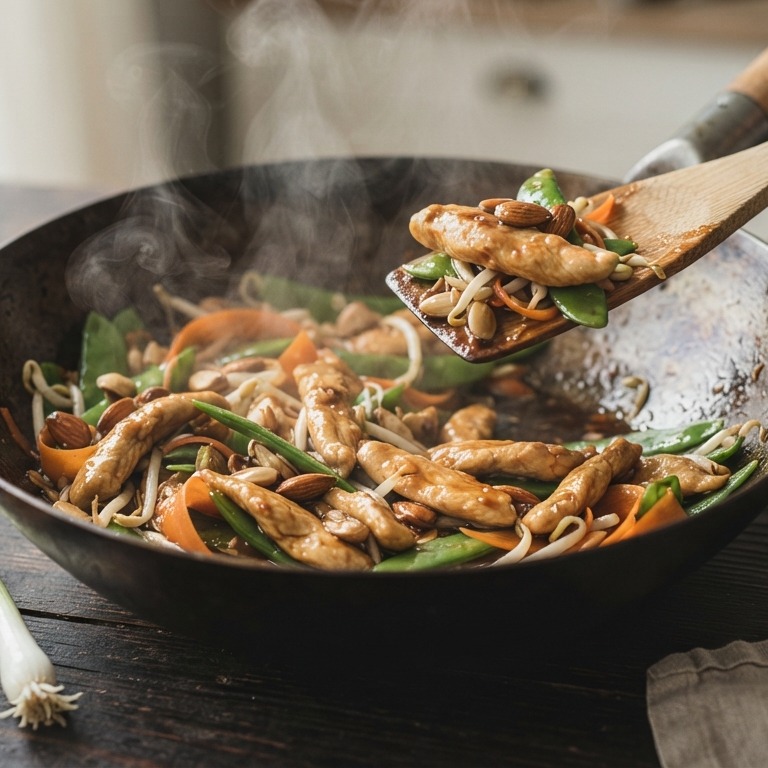 Kip met amandelen recept